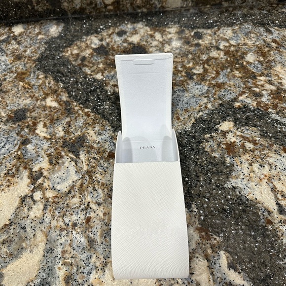 Prada white sunglasses case and box (hard case) - mint condition. Never used. - Picture 6 of 7